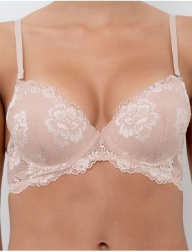 Бюстгальтер балконет пуш-ап с гелем Lormar PRESTIGE noisette, Цвет: noisette (телесный), Размеры: 70B