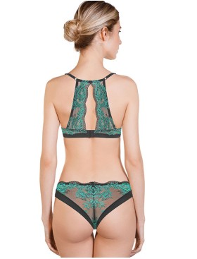 Комплект пуш-ап и бразилиана Mioocchi LUNA 777676 grigio/verde, Цвет: grigio/verde, Размеры: 70B, изображение 2