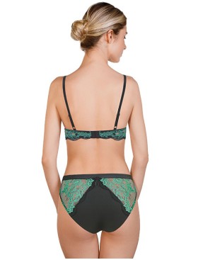 Комплект балконет и слипы Mioocchi LUNA 777777 grigio/verde, Цвет: grigio/verde, Размеры: 70B, изображение 2