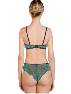 Комплект бралетт и бразилиана Mioocchi LUNA 777878 grigio/verde, Цвет: grigio/verde, Размеры: 70A, изображение 2