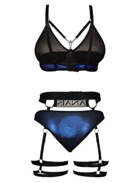 Сексуальный комплект с поясом Anais HARLO SET PRIME, Цвет: синий, Размеры: 2XL/3XL, изображение 6