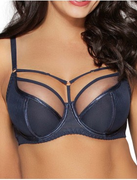 Мягкий бюстгальтер с декоративными бретелями Ava PROTEA 1923 M темно-синий, Цвет: темно-синий, Размеры: 85C