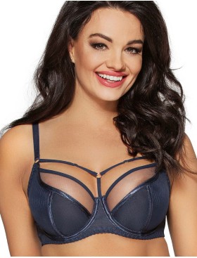 Мягкий бюстгальтер с декоративными бретелями Ava PROTEA 1923 M темно-синий, Цвет: темно-синий, Размеры: 85C, изображение 4