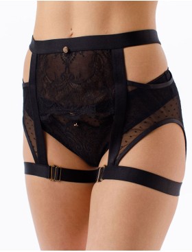 Пояс-чокер Coquette Revue DOTS 66114-06, Цвет: черный, Размеры: XS