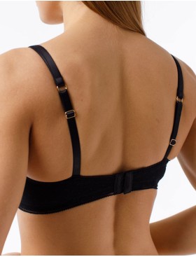 Сексуальный мягкий бюстгальтер с поддержкой Coquette Revue DOTS 85114-06, Цвет: черный, Размеры: 75C, изображение 4