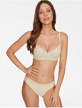 Бюстгальтер балконет пуш-ап Esotiq TROPHY 40341 экрю, Цвет: экрю, Размеры: 75E, изображение 5