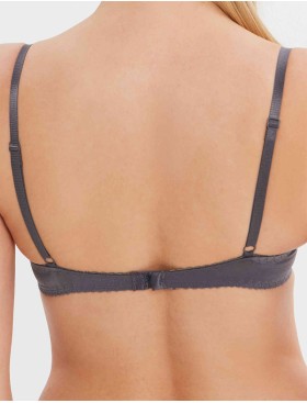 Прозрачный кружевной бюстгальтер Lina A 3069 черный жемчуг, Цвет: черный жемчуг, Размеры: 70E, изображение 2