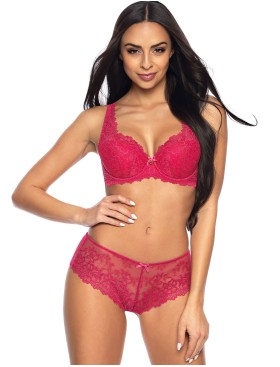 Кружевные шортики MAT CARMELA RUBINOWY F-053-54-2, Цвет: малиновый, Размеры: S, изображение 3