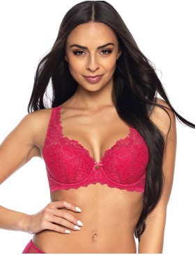 Бюстгальтер балконет тюльпан MAT CARMELA RUBINOWY M-053-22, Цвет: малиновый, Размеры: 70I, изображение 3