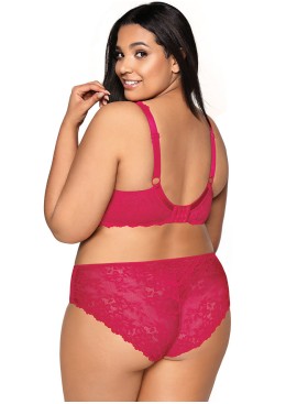 Трусы слипы миди MAT CARMELA RUBINOWY F-053-51-1, Цвет: малиновый, Размеры: S, изображение 4