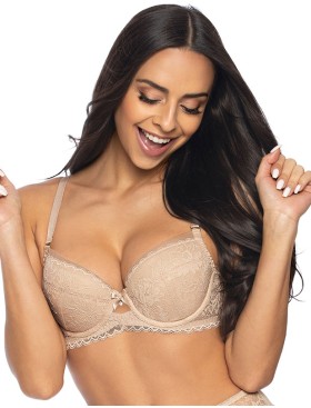 Бюстгальтер балконет со съемным пуш-ап MAT MILOU bezowy M-3533-11, Цвет: бежевый, Размеры: 70B, изображение 3