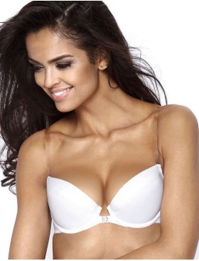 Бюстгальтер пуш-ап с силиконовой спинкой MAT PAULA bialy M-537-1, Цвет: белый, Размеры: 65C, изображение 4