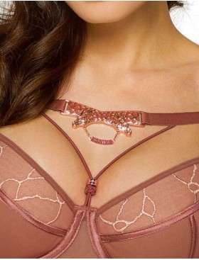 Бюстгальтер со съемным пуш-ап Novika SAVANE N01 PUSH UP, Цвет: кедр, Размеры: 60G, изображение 4