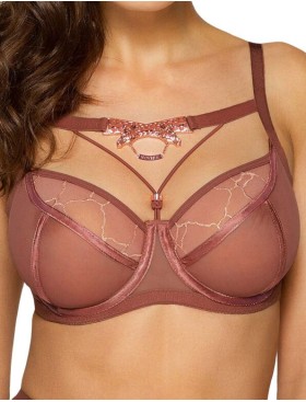 Бюстгальтер на большую грудь Novika SAVANE N03 M, Цвет: кедр, Размеры: 65F