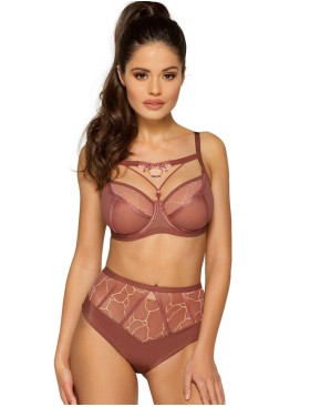 Бюстгальтер на большую грудь Novika SAVANE N03 M, Цвет: кедр, Размеры: 65F, изображение 7