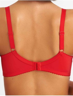 Бюстгальтер полумягкий Simona M 900 красный, Цвет: красный, Размеры: 75C, изображение 2