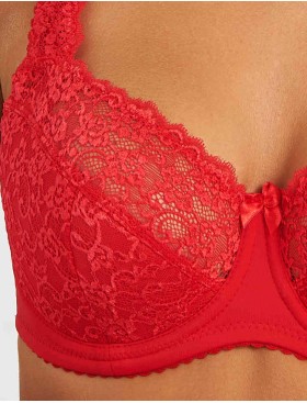 Бюстгальтер полумягкий Simona M 900 красный, Цвет: красный, Размеры: 75C, изображение 3