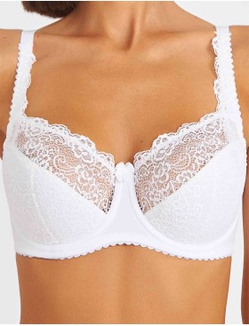 Бюстгальтер полумягкий Simona M 900 белый, Цвет: белый, Размеры: 75H