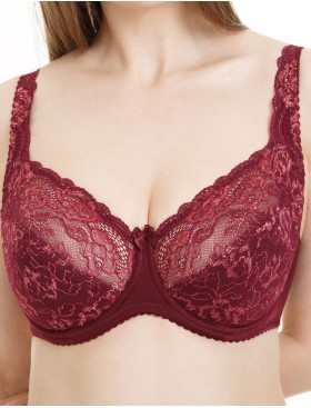 Бюстгальтер полумягкий биколор Simona M 900 бордо-роза, Цвет: бордо-роза, Размеры: 95C