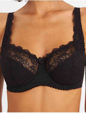 Бюстгальтер полумягкий Simona M 900 черный, Цвет: черный, Размеры: 75H