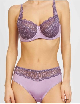 Бюстгальтер полумягкий биколор Simona M 900 серо-туман, Цвет: серо-туман, Размеры: 75H, изображение 2