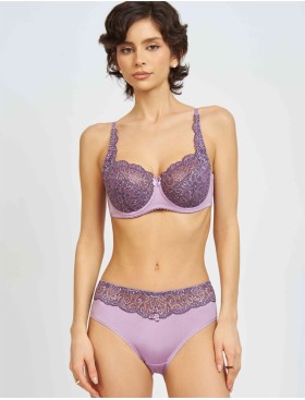 Бюстгальтер полумягкий биколор Simona M 900 серо-туман, Цвет: серо-туман, Размеры: 75H, изображение 8