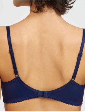 Бюстгальтер полумягкий биколор Simona M 900 синий-серебро, Цвет: синий-серебро, Размеры: 75H, изображение 5