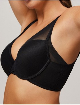 Бюстгальтер бралетт Ysabel Mora 10050 INVISIBLES черный, Цвет: черный, Размеры: 90C, изображение 2