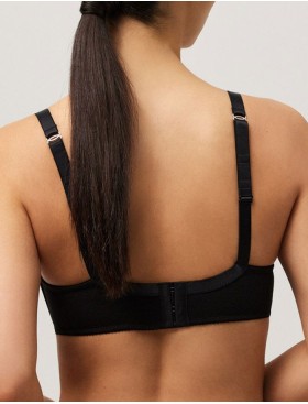 Хлопковый бюстгальтер без косточек Ysabel Mora 10062 LAPURESA черный, Цвет: черный, Размеры: 90D, изображение 2