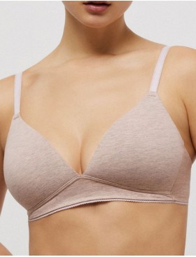 Хлопковый бюстгальтер без косточек Ysabel Mora 10067 LAPURESA бежевый, Цвет: бежевый, Размеры: 75B