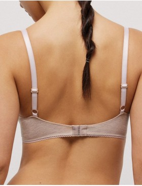 Хлопковый бюстгальтер без косточек Ysabel Mora 10067 LAPURESA бежевый, Цвет: бежевый, Размеры: 75B, изображение 2