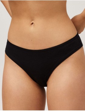 Хлопковые трусы бразилиана Ysabel Mora 10072 LAPURESA черный, Цвет: черный, Размеры: M