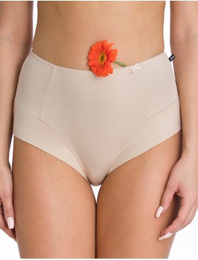 Набор трусов слипов с завышенной талией Key LPF 110 (2 шт) бежевый, Цвет: бежевый, Размеры: 3XL