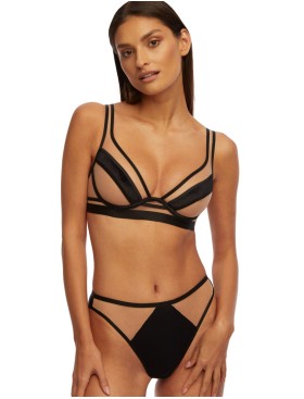 Трусики стринги Kinga LOU 932/2-S телесно-черный, Цвет: телесный+черный, Размеры: L, изображение 3