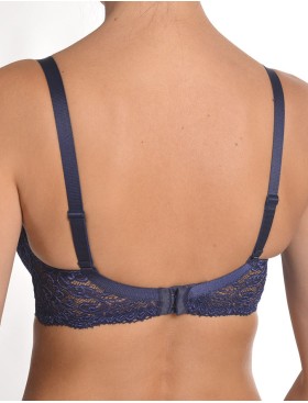 Бюстгальтер балконет пуш-ап Nikol Djumon 132 10 темно-синий, Цвет: темно-синий, Размеры: 80C, изображение 2