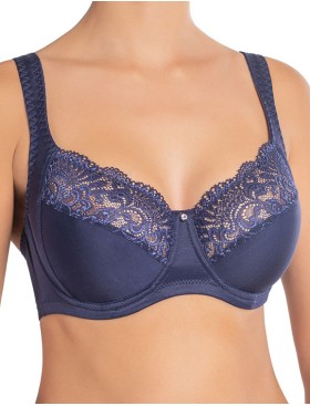 Бюстгальтер мягкий с подкроем Nikol Djumon 132 15B темно-синий, Цвет: темно-синий, Размеры: 75H