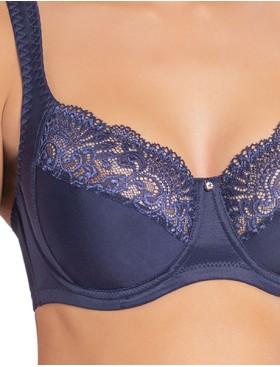 Бюстгальтер мягкий с подкроем Nikol Djumon 132 15B темно-синий, Цвет: темно-синий, Размеры: 75H, изображение 3