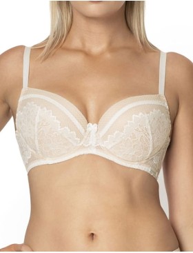 Бюстгальтер балконет съемный пуш-ап Nipplex ZARA P-UP экрю, Цвет: экрю, Размеры: 75D