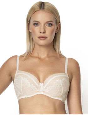 Бюстгальтер балконет съемный пуш-ап Nipplex ZARA P-UP экрю, Цвет: экрю, Размеры: 75D, изображение 3