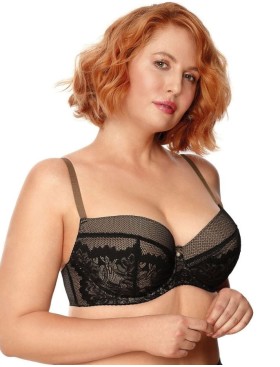 Бюстгальтер на тонком поролоне Nipplex ZARA U черный, Цвет: черный, Размеры: 75H, изображение 3