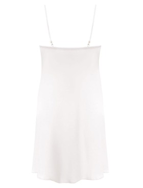 Атласная сорочка на тонких бретельках Nipplex ZORA молочная пудра, Цвет: молочная пудра, Размеры: L, изображение 4