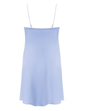 Атласная сорочка на тонких бретельках Nipplex ZORA голубой, Цвет: голубой, Размеры: L, изображение 4