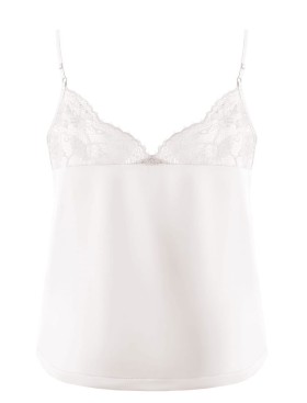 Атласная пижама топ и шорты Nipplex ZORA PAJAMAS пудра, Цвет: молочная пудра, Размеры: M, изображение 4