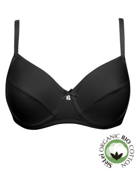 Бюстгальтер мягкий хлопковый Sielei NATURAL COTTON 1442 nero, Цвет: nero (черный), Размеры: 80C, изображение 5