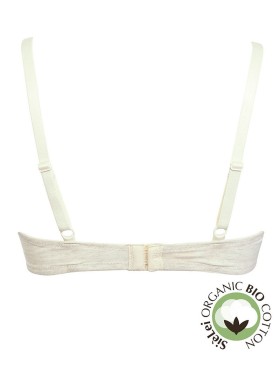 Бюстгальтер мягкий хлопковый Sielei NATURAL COTTON 1442 ecru melange, Цвет: ecru melange, Размеры: 75C, изображение 3