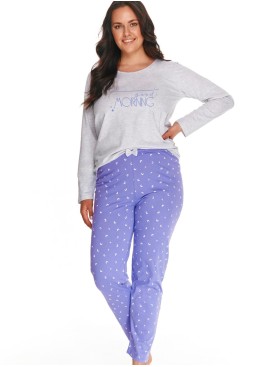 Женская пижама с брюками Taro 2556/2807 ANA васильковый/серый, Цвет: васильковый/серый, Размеры: S, изображение 2