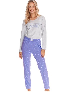 Женская пижама с брюками Taro 2556/2807 ANA васильковый/серый, Цвет: васильковый/серый, Размеры: S, изображение 3
