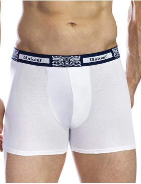 Комплект мужских боксеров UNICONF BB32 (3 шт), Цвет: белый/синий/серый, Размеры: M
