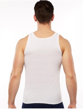 Хлопковая мужская майка UNICONF MB31 белый, Цвет: белый, Размеры: L, изображение 2