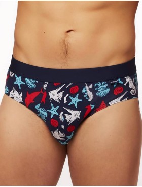 Мужские трусы слипы UNICONF PB50, Цвет: темно-синий, Размеры: M